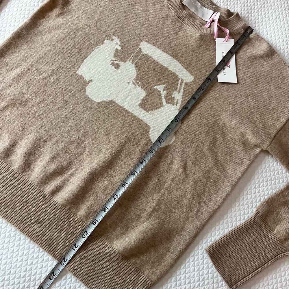 Vineyard Vines Cashmere by Shep & Ian Golf Oatmeal Heather Size XXSmall - Picture 8 of 9